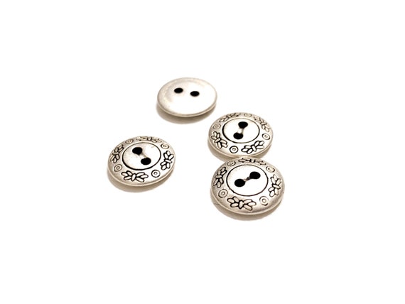 Button: Small Smooth Round Plain with Shank - 13mm Button: Small Smooth Round Plain with Shank - 13mm