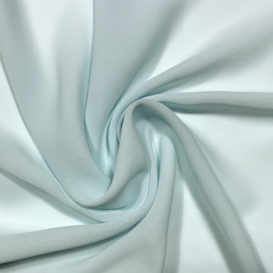Double Georgette - MINT / SEA FOAM - Naturally Sheer - Great Weight & Drape - 44&quot; Wide - Deadstock Apparel Fabric by the Yard [F0164]