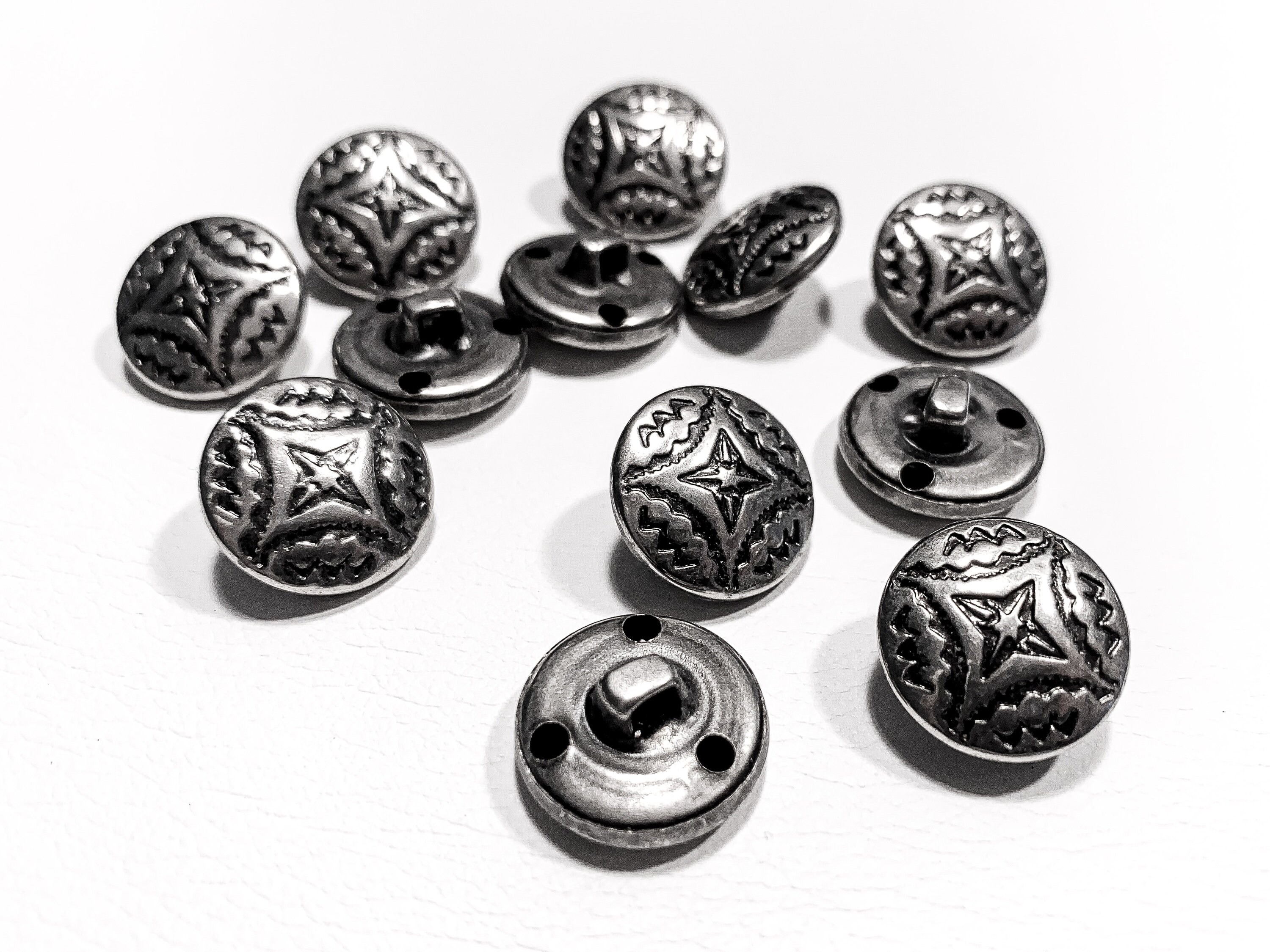 Set of 6 Southwest Shank Button 3/4 19 mm Stamped Etsy