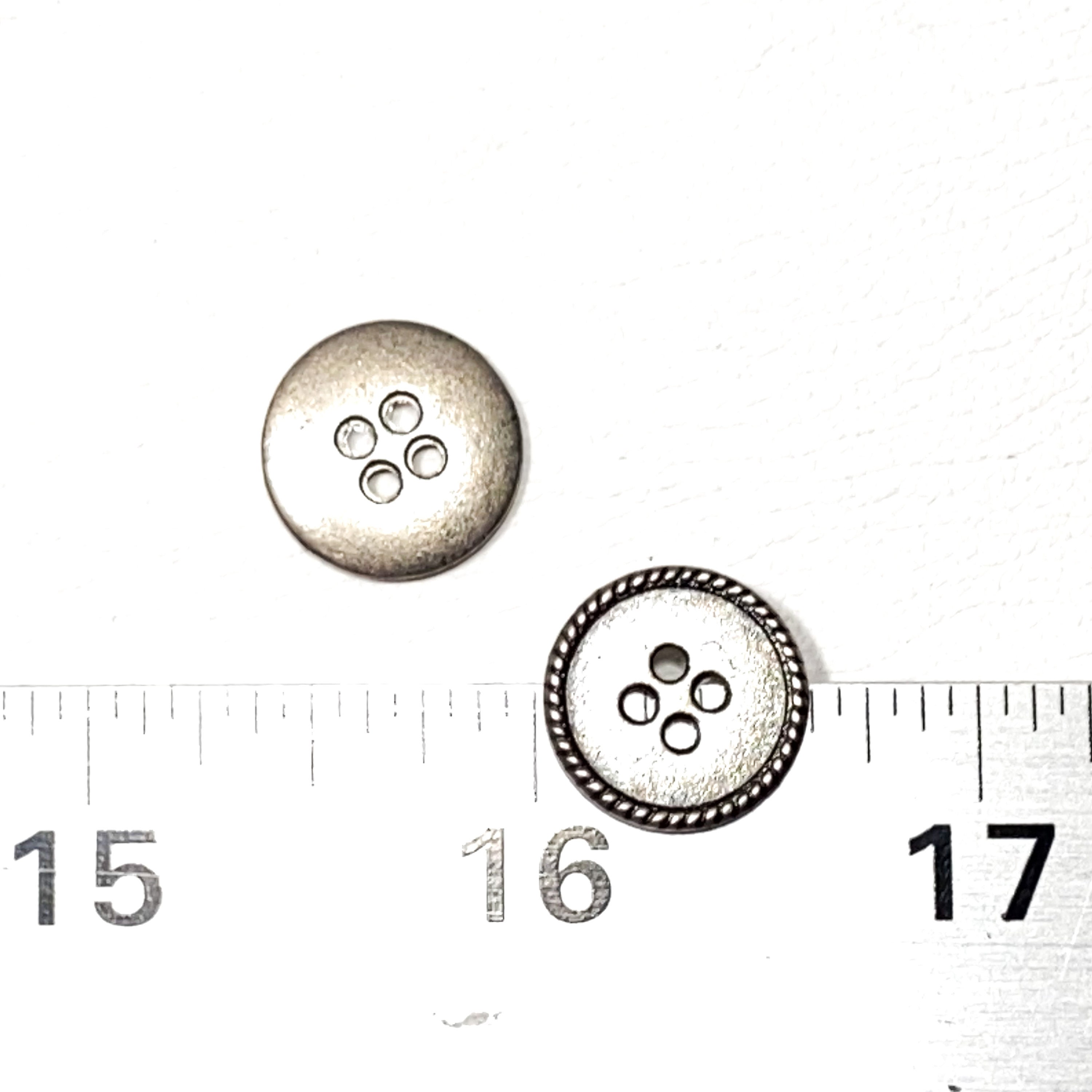 Set of 624 Silver Metal Shirt Buttons 5/8 Flat Etsy UK