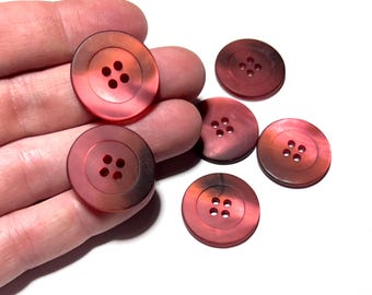 23 mm mat glanzende MAGENTA wervelknop: 15/16" vintage harsknoppen (set van 2-24)