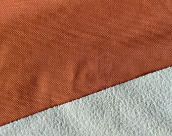 Basketball Vinyl - Orange w/ Fleece Backing - Matte / Solid - Interior / Home Decor Vinyl - Vintage Upholstery Fabric by the Yard [F0359]