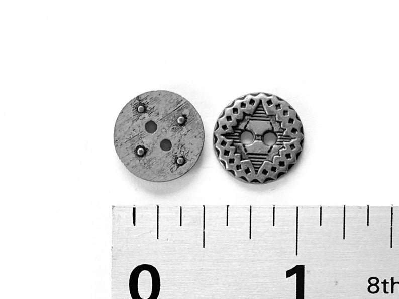 12.5mm Cast Metal Buttons: 1/2