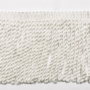 5 1/2&quot; Bullion Fringe - Ivory - 1/4&quot; Thick Tassel - Fringe by the Yard - Decor / Pillows / Accents / Appliqué  Sewing Trim by the Yard [T22]