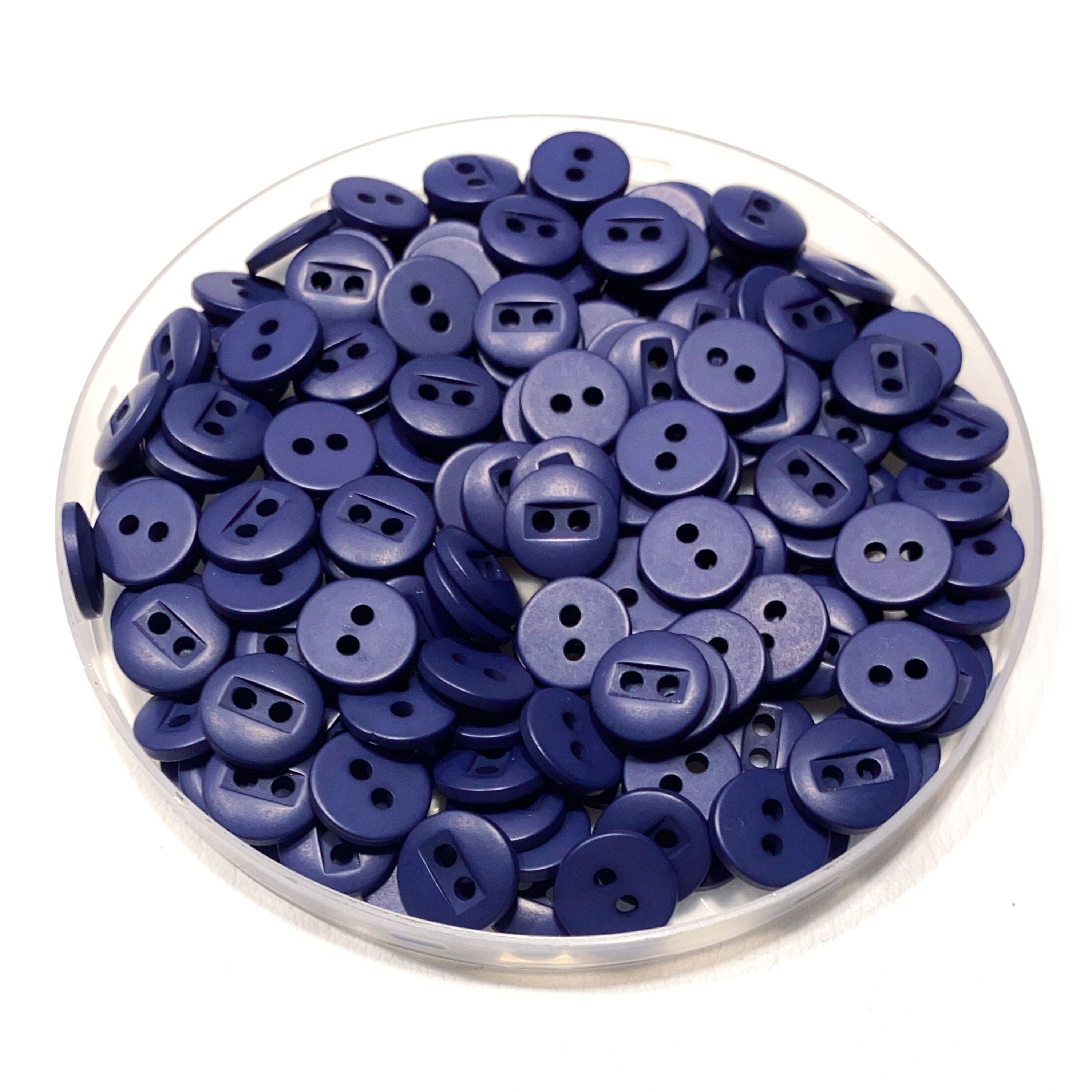 Set of 12-50 11.5 Mm Matte Navy Blue Shirt Buttons 17 L 