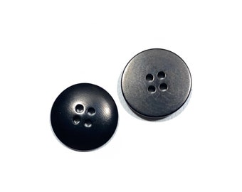 Vegetable Ivory 20 Mm Black Buttons - 32 L | 13/16