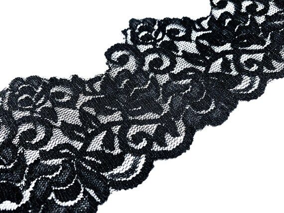 Scalloped stretch lace trim deals