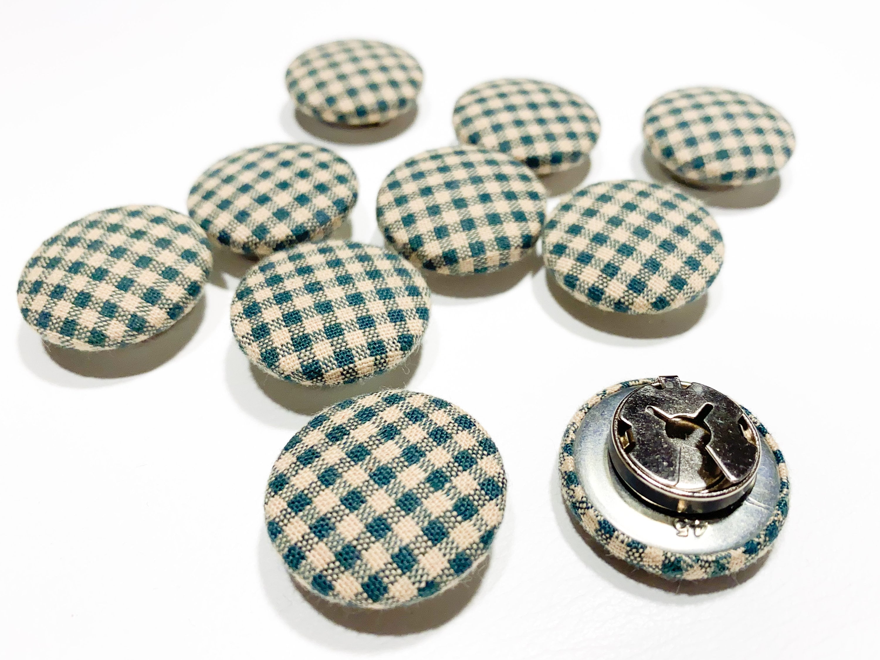 Set of 10 Snap on Button Covers 1 1/8 Fabric Covered Etsy
