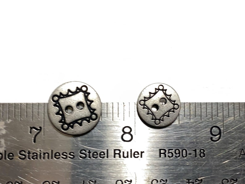 12.5mm | 15mm Southwest Cast Metal Buttons: 1/2