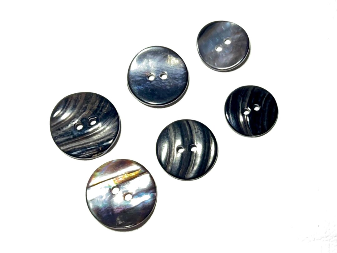 Set of 2-24 Mussel Shell Buttons - 3 SIZES: 11/16