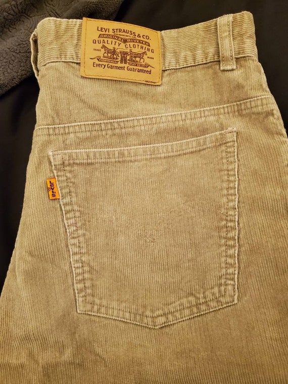 Levi's Corduroy Pants Cords Jeans Beige 34 Waist