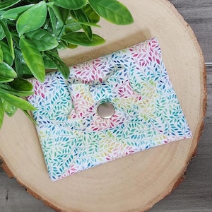 Portefeuille porte-cartes en forme de feuilles colorées, porte-monnaie en similicuir, pochette à fermeture pression, cadeau d'anniversaire pour meilleur ami, panier de Pâques pour ado