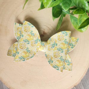 Lemon Hair Clip Bow, Fruit Hair Bow for Girls, Lemonade Headband Bow for Little Girl, Summer Hair Accessories, Birthday Gift for Baby Girl