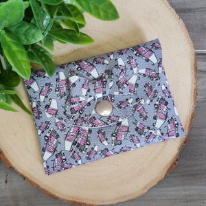 Pochette porte-cartes pour camion de transport, Porte-monnaie en similicuir, Pochettes avec nœud à fermeture pression pour femme, Portefeuille rose porte-cartes pour camion, Cadeau d'anniversaire