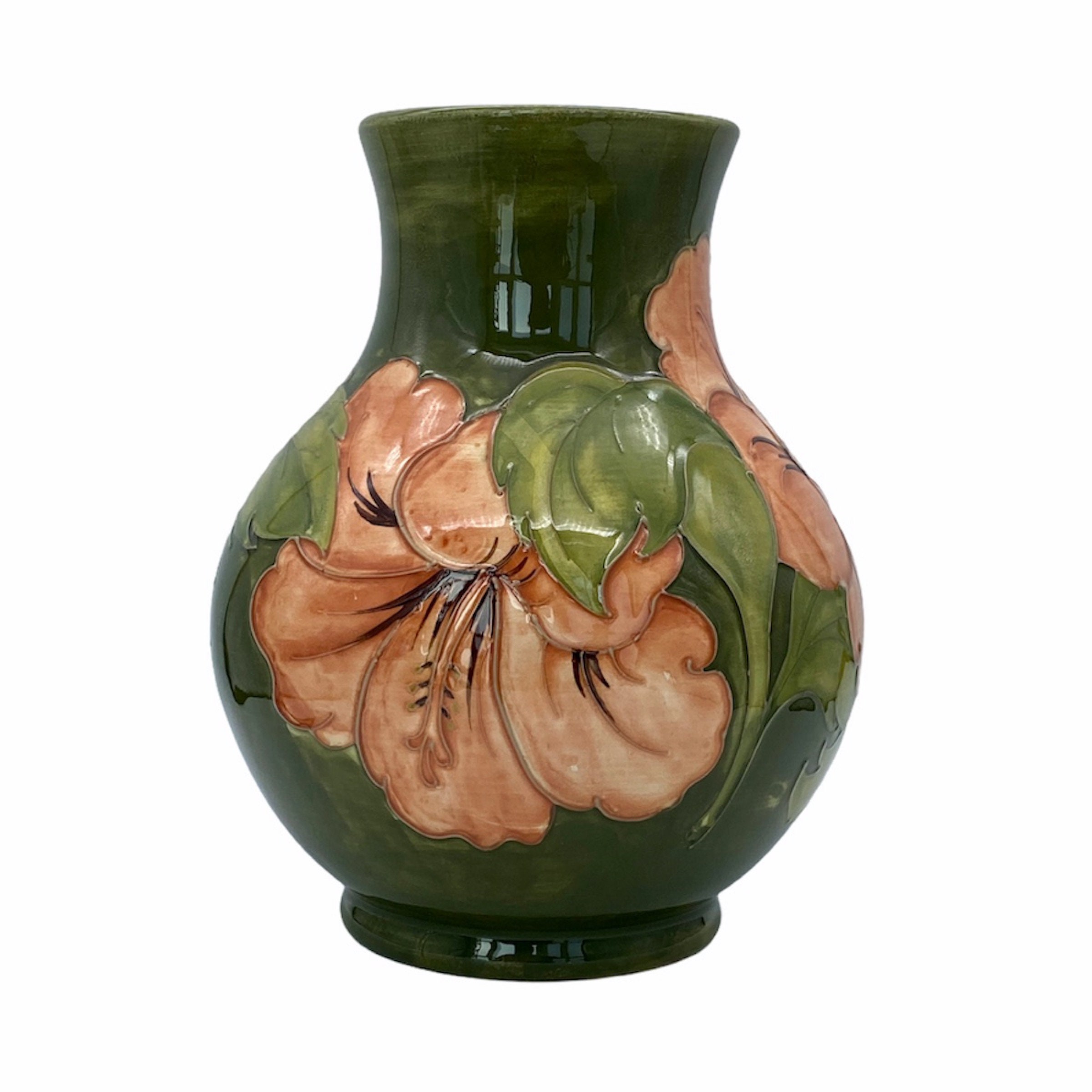 Moorcroft Pottery Vintage Hibiscus Flower Vase - Etsy 日本