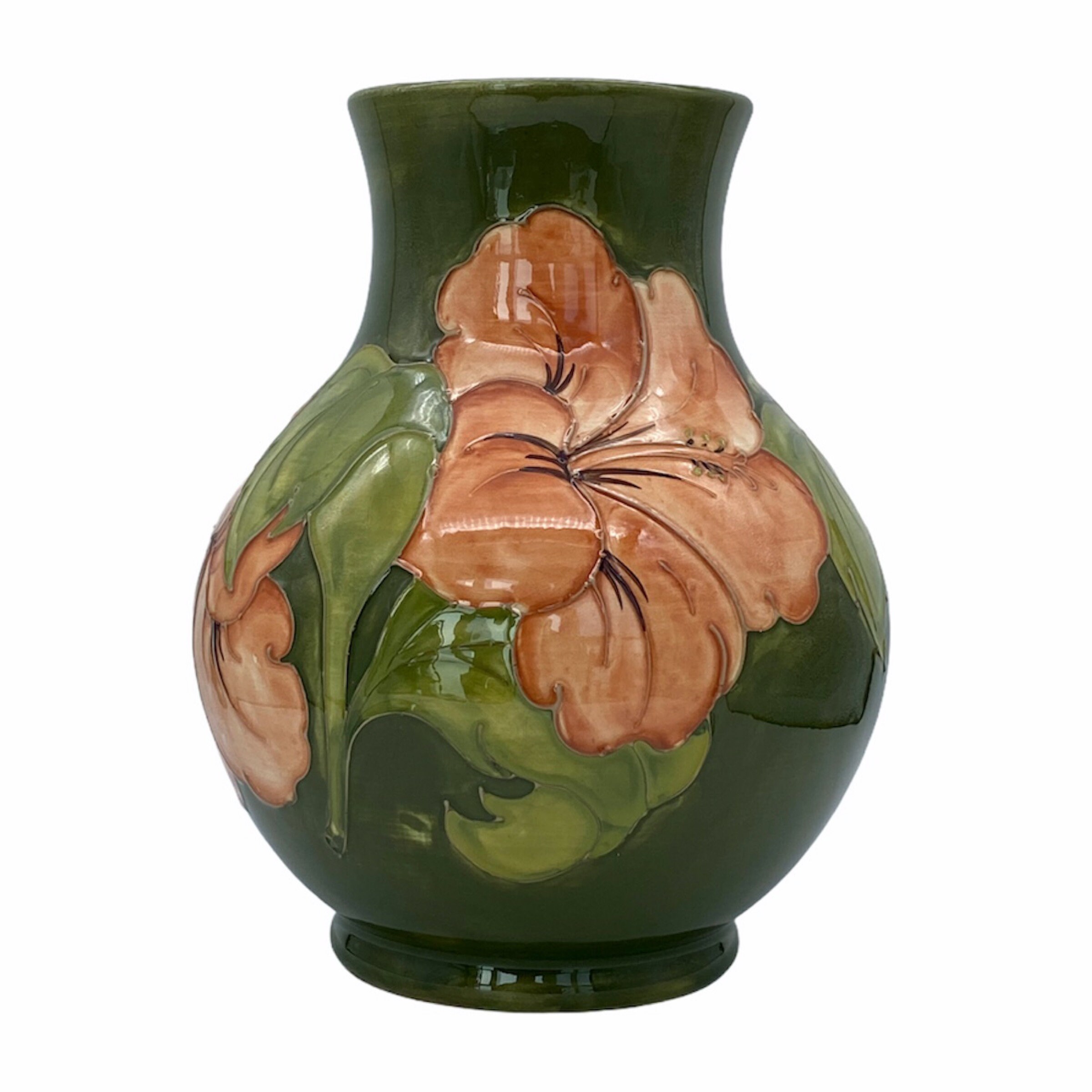 Moorcroft Pottery Vintage Hibiscus Flower Vase - Etsy 日本