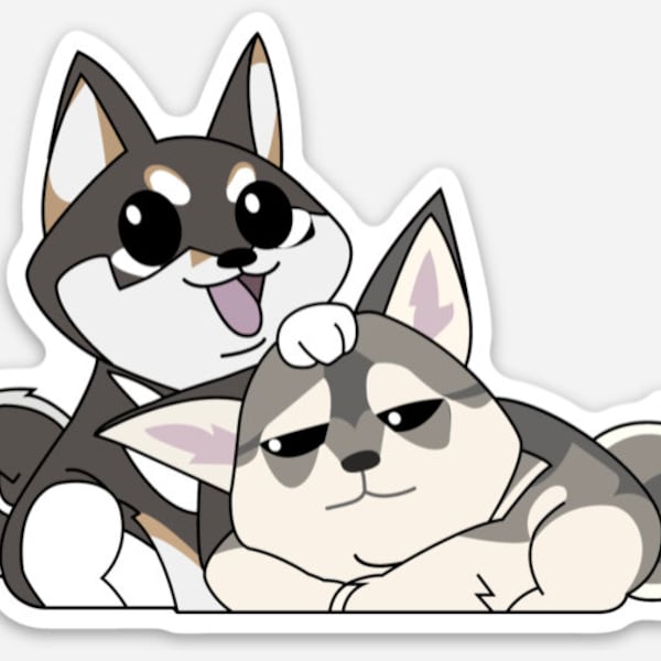 Shiba Inu & Alaskan Klee Kai Magnet