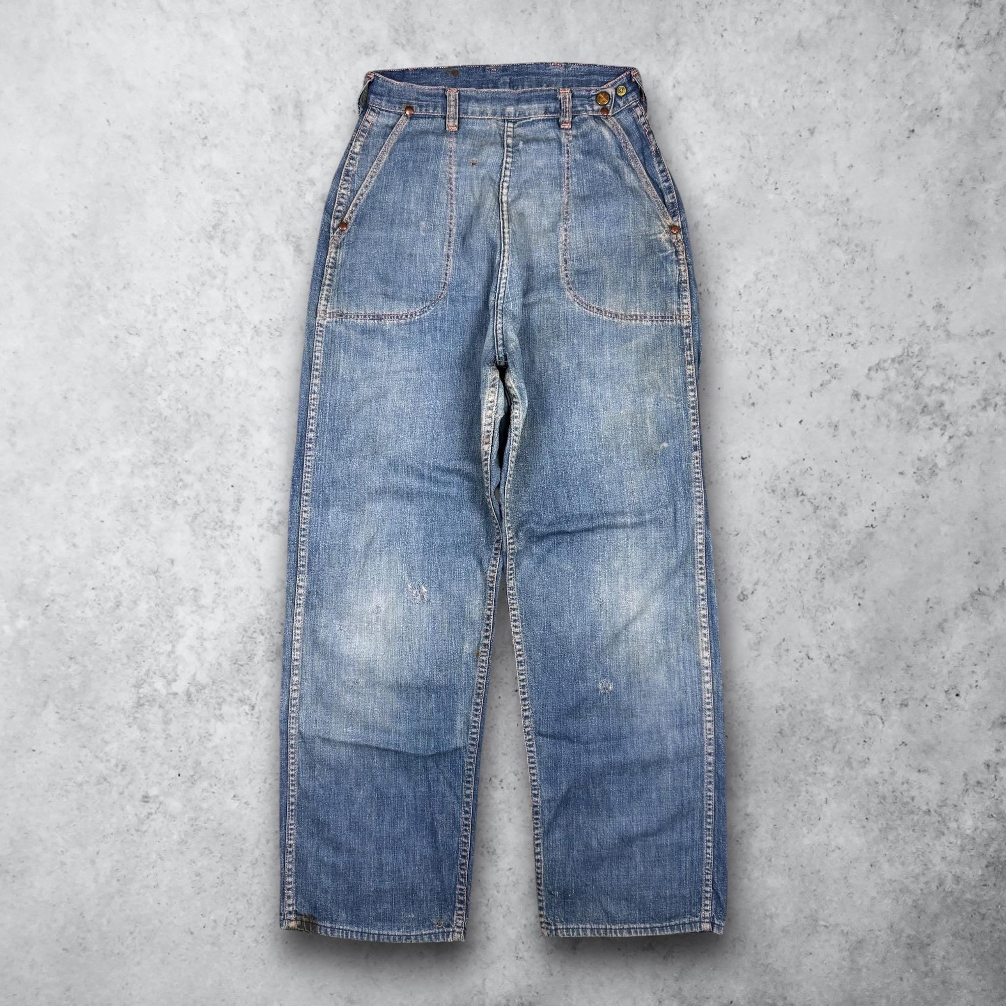 50s Blue Bell Jeans - Etsy 50s 60s BLUE BELL Whipcord Pants VINTAGE