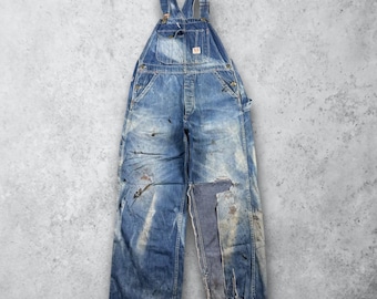 Vintage 40s 50s LEE Jelt Denim Sanforized Distressed Medium Wash