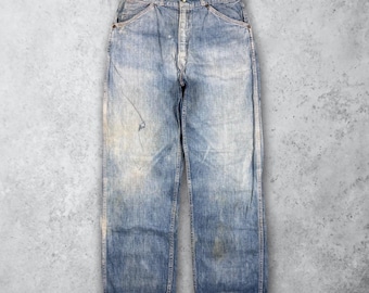 Sanforized 1940/50's índigo Denim Carpenter Pants Size 27 - Etsy