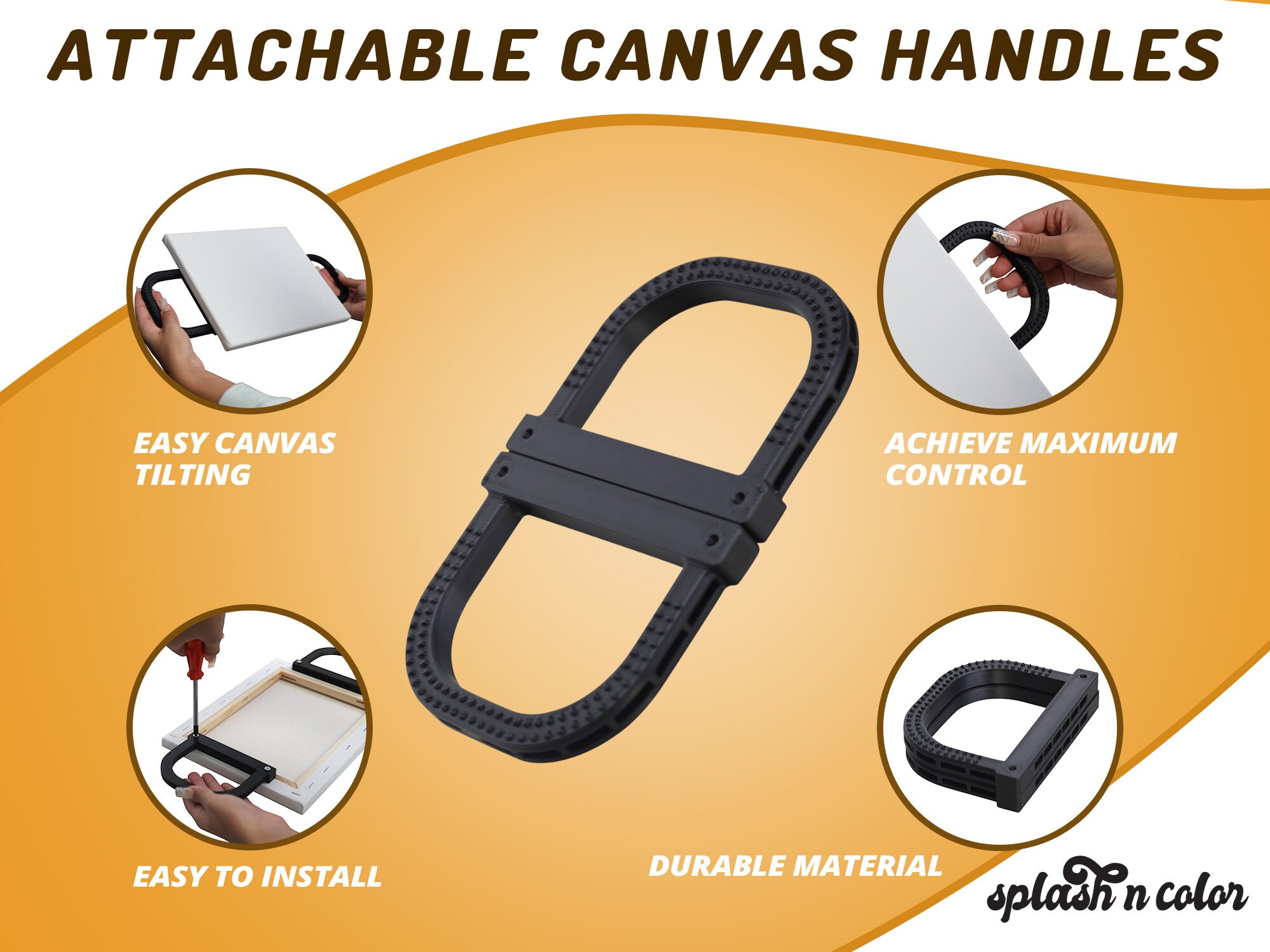 Canvas Handles for Paint Pouring Attachable Canvas Handles Etsy