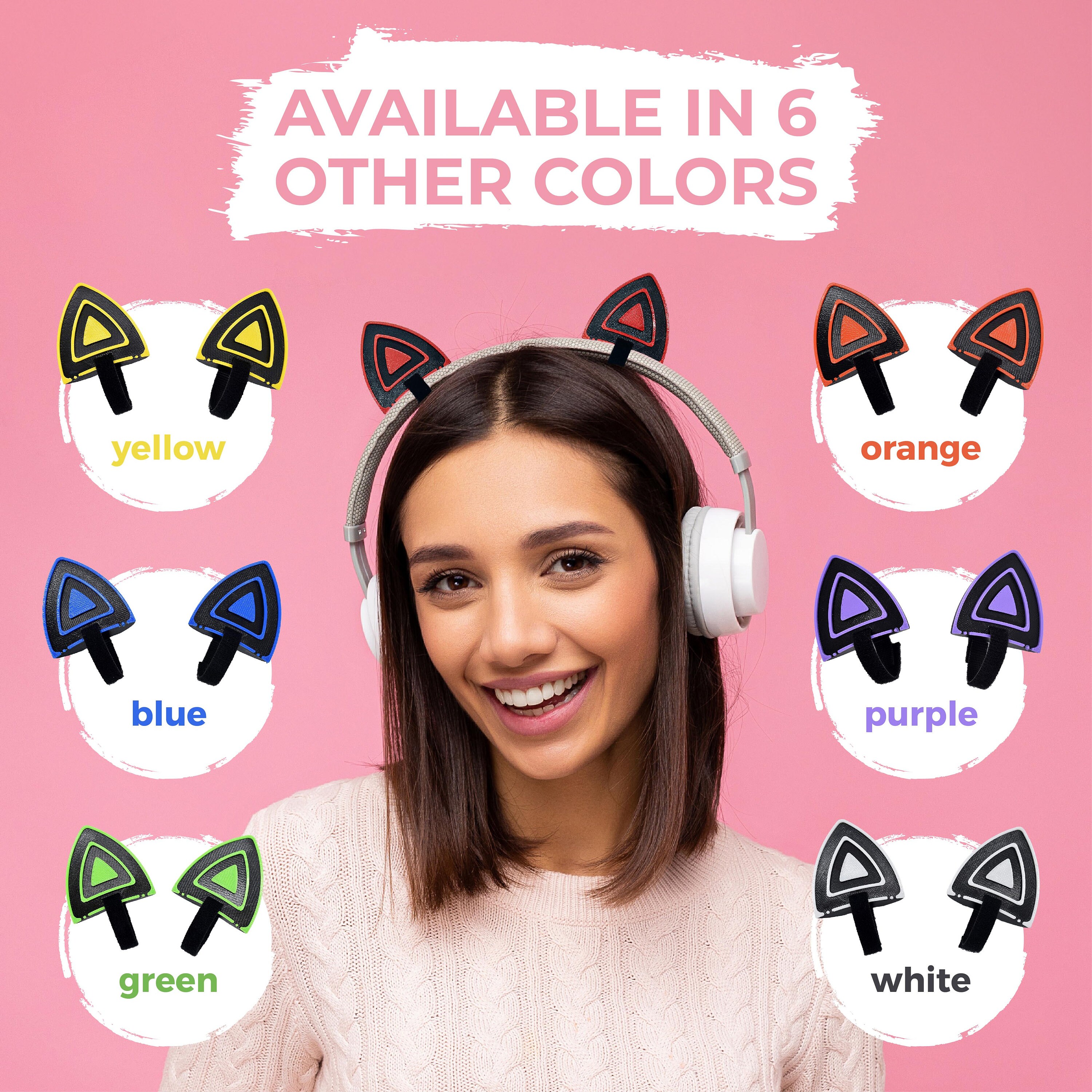 Cat Ear Headphone Attachment Cat Ears for Headset Gaming Etsy Canada