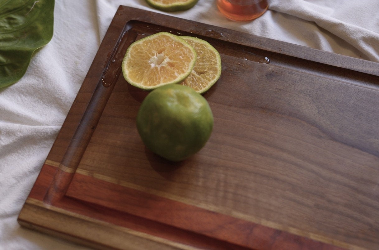 Cutting Board With Juice Groove Size 16x10 Inches . Walnut Etsy Australia