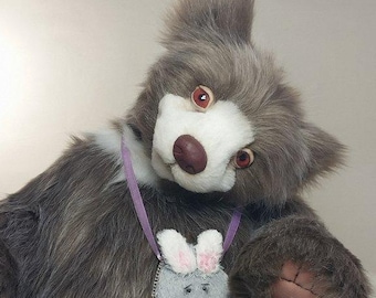 Brown bear cub Realistic toy OOAK Artificial stuffed animal Cute baby wild Soft sculpture pet Faux taxidermy Plush artdoll Interior Decor