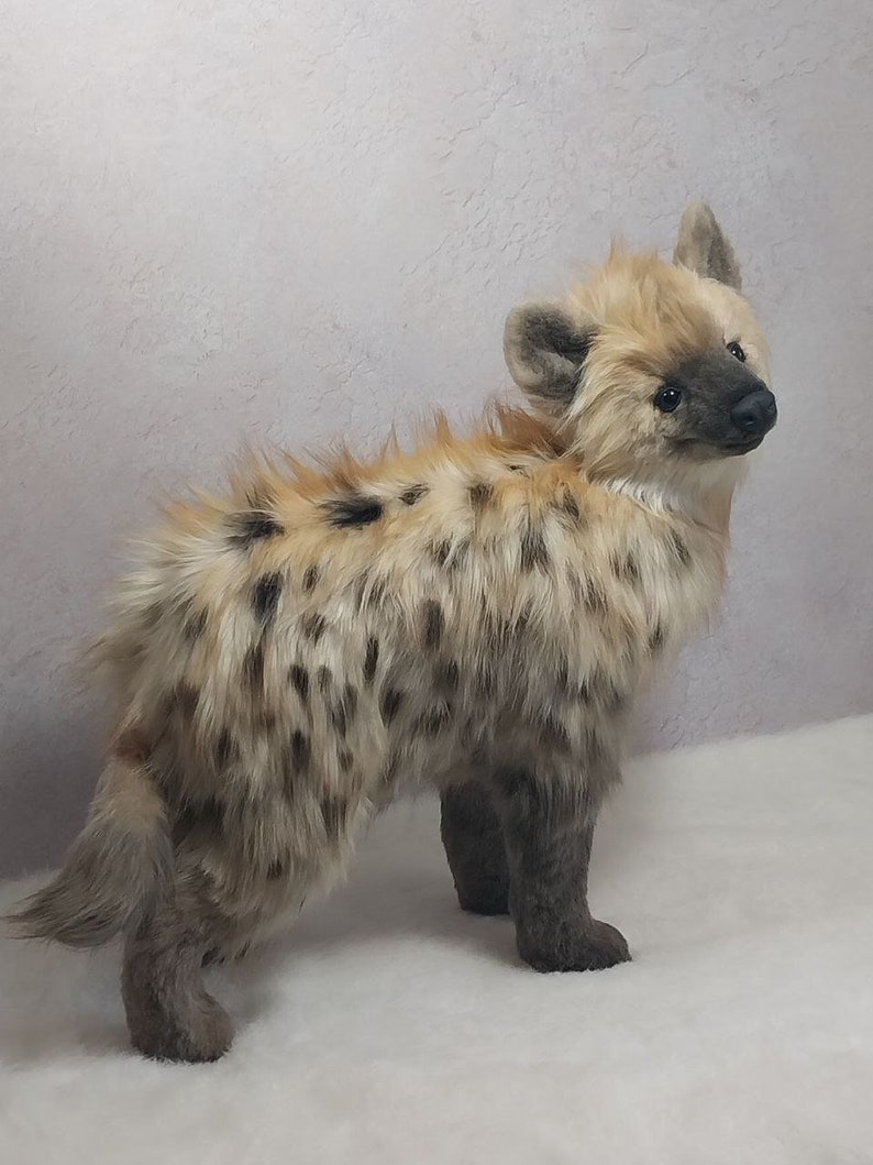 Realistic Hyena Stuffed Animal Cute Baby Hyena Cub Toy Soft - Etsy