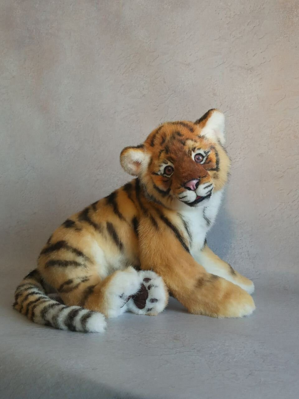 realistic stuffed tiger