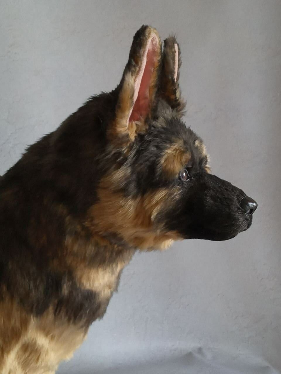 Realistic german shepherd plush sale