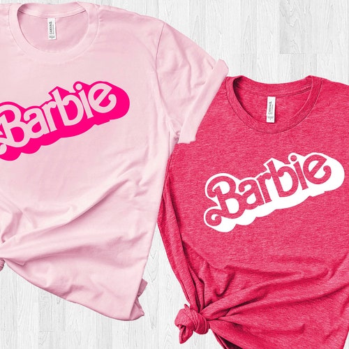 Cute Pink Barbie Tshirt Birthday Barbie Girl Barbie Tshirt | Etsy