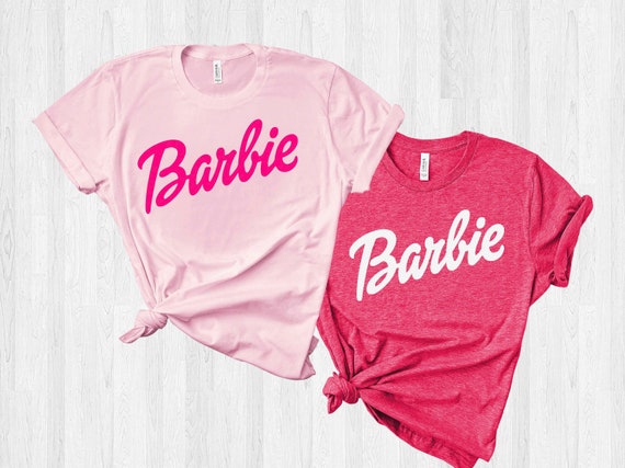 Cute Pink Barbie Tshirt Birthday Barbie Girl Barbie tshirt | Etsy