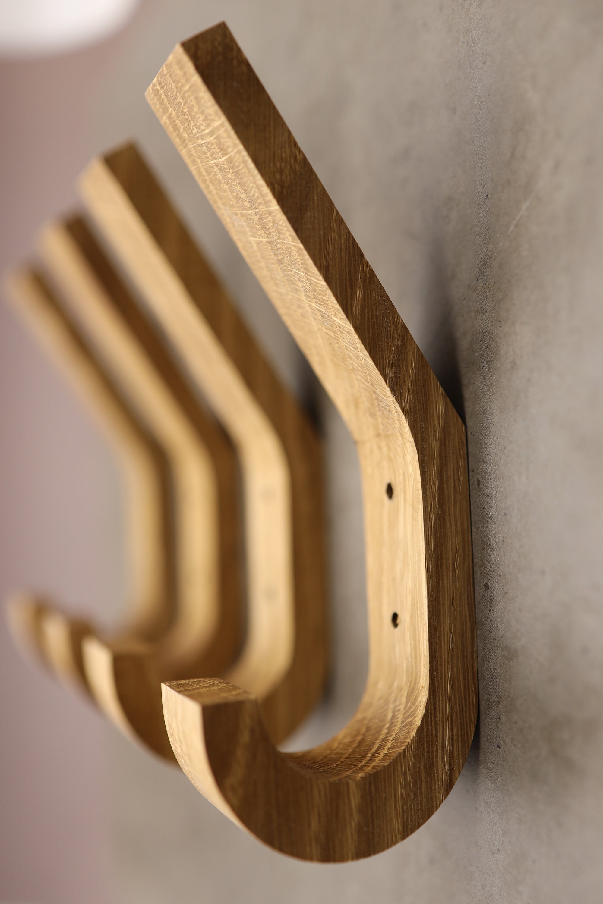 Modern Wooden Hook Hooks for Wall Single Organizer Hook Etsy