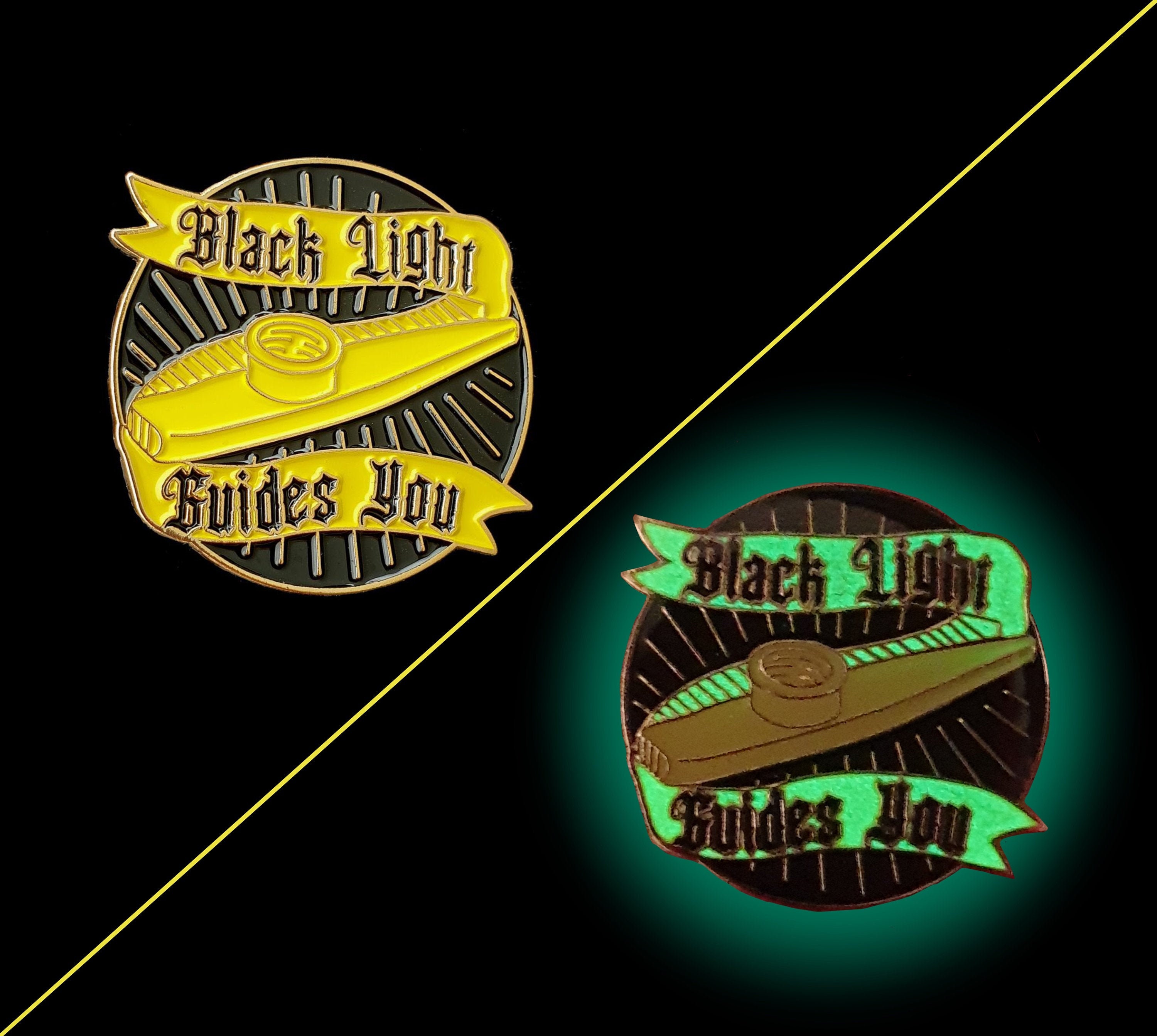 Zombie Queen/Ghuleh Yellow Kazoo - Glow in the Dark Enamel Pin