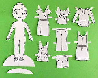 Paperdoll Pdf Etsy