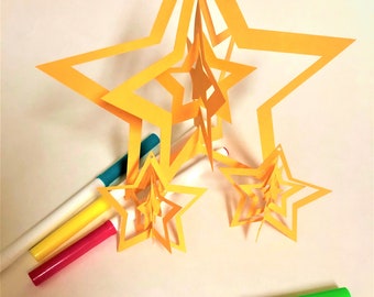 Star Decoration Wind Spinner SVG - a windspinner download cut file for Cricut (svg)