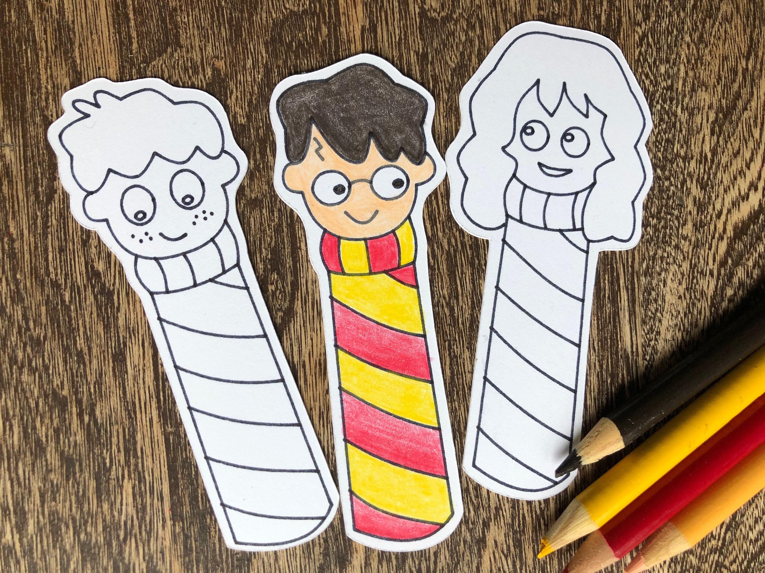 harry potter bookmark download svg and printable of harry etsy