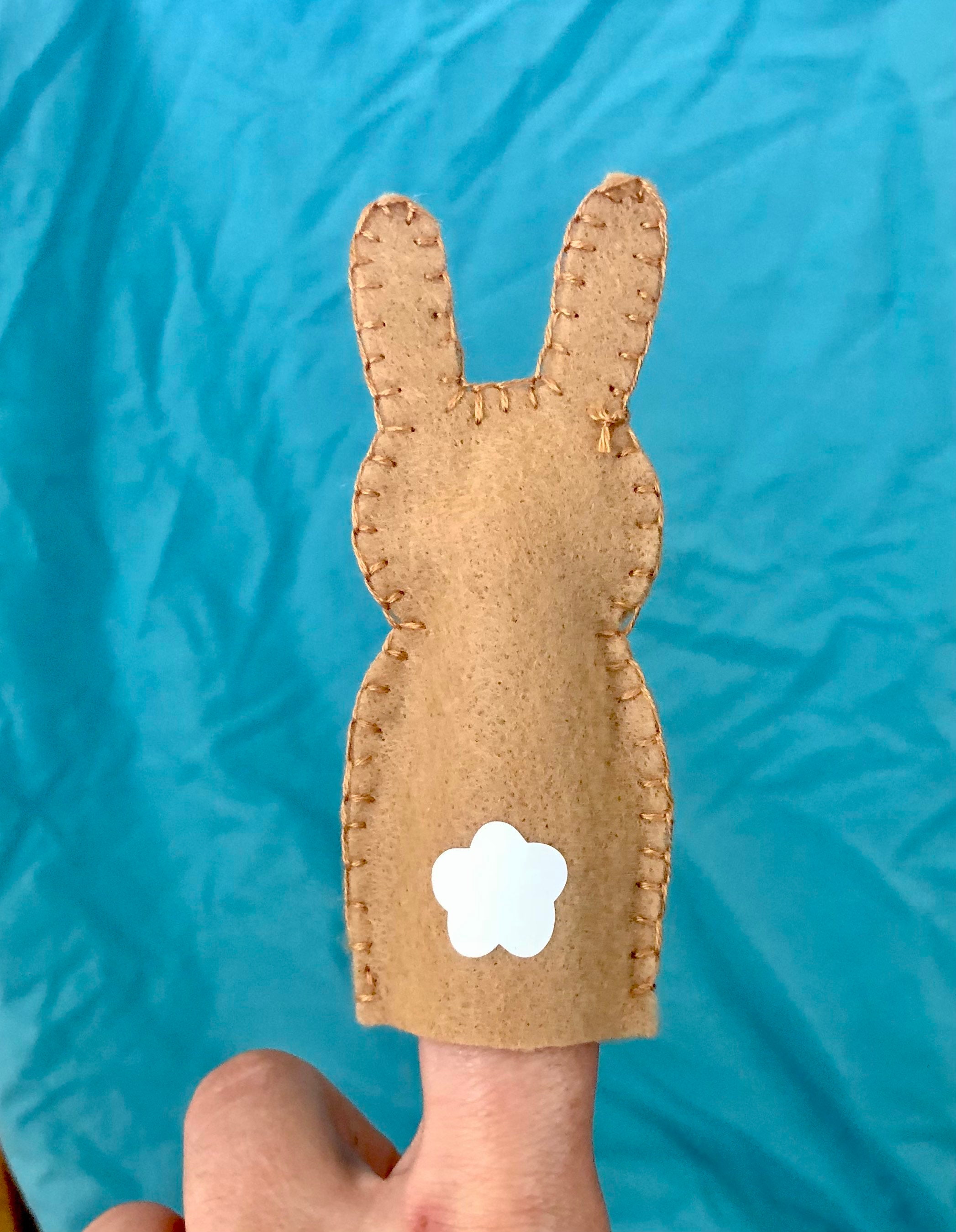 Bunny SVG Finger Puppet Template for CRICUT Spring Easter Etsy