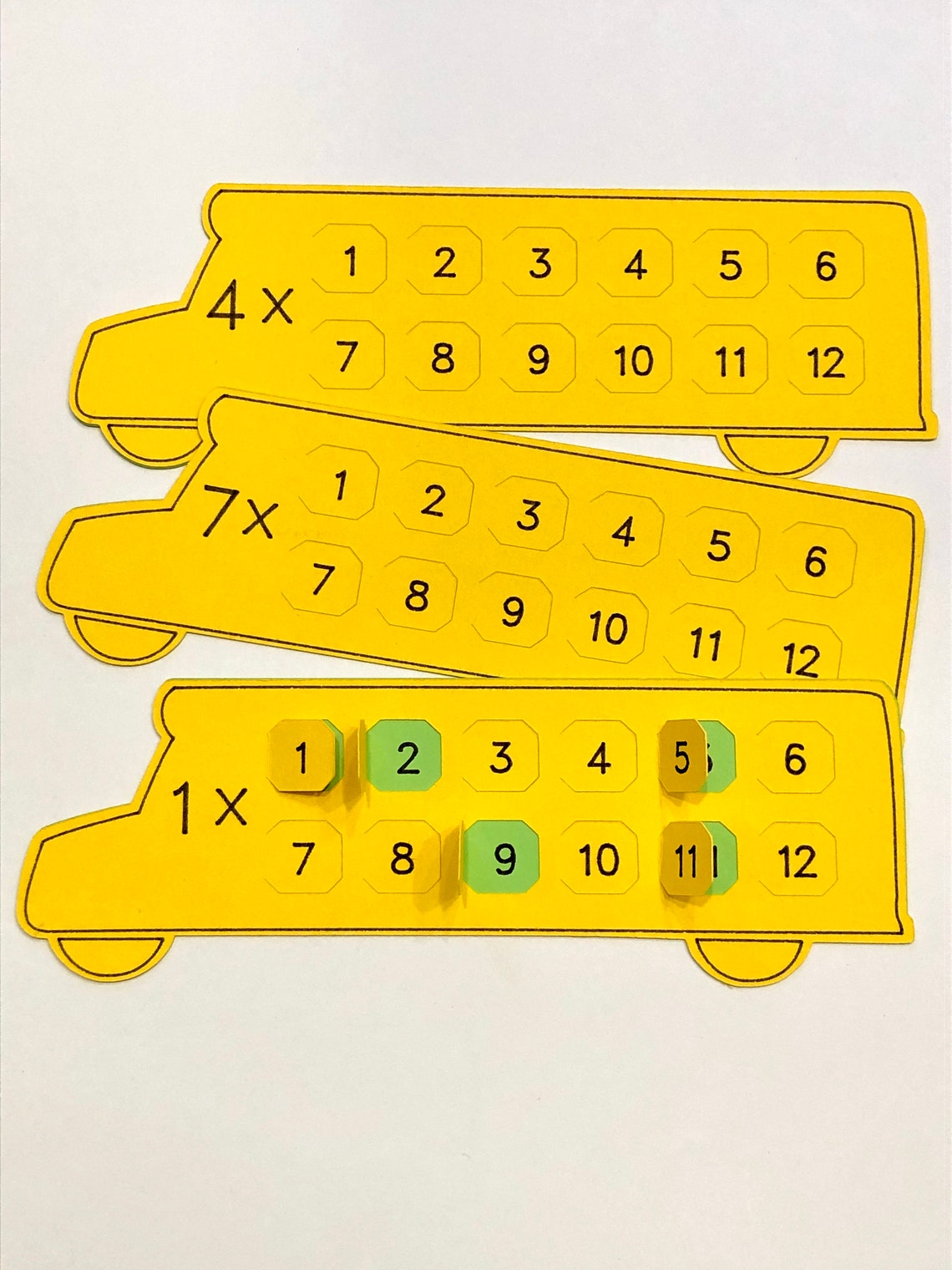 Math Table Svg Multiplication Times Tables SVG and PDF- School Bus Math Cut File and ...