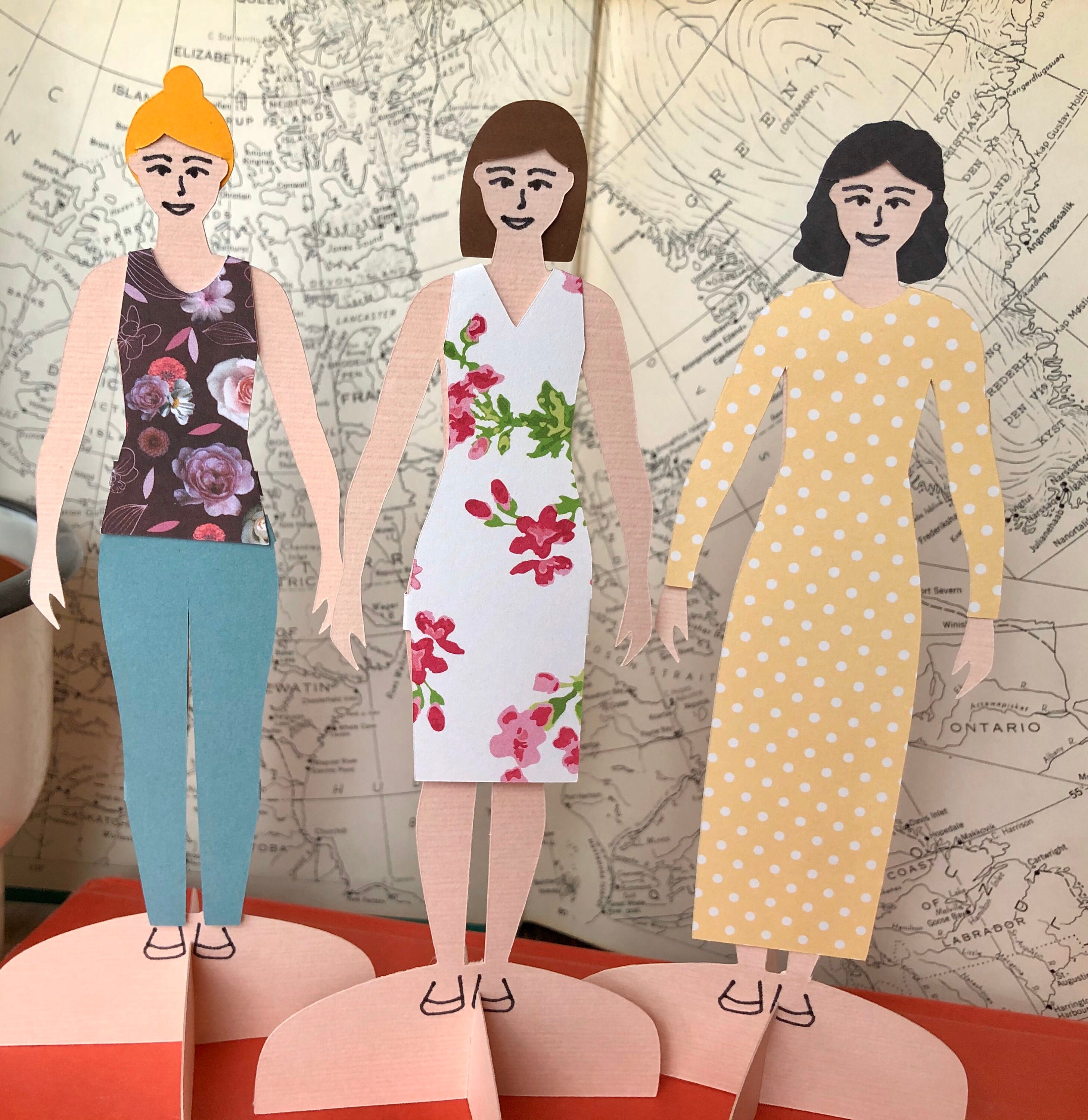 Paper Doll SVG Cut File Meet Jo A downloadable doll for Etsy