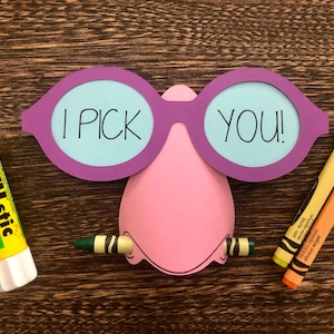 Neus Picker Valentijnsdag SVG, Kids Valentijnsdag Crayon Card SVG, I Pick You Card-een krijtkaart voor Cricut en silhouet (SVG)