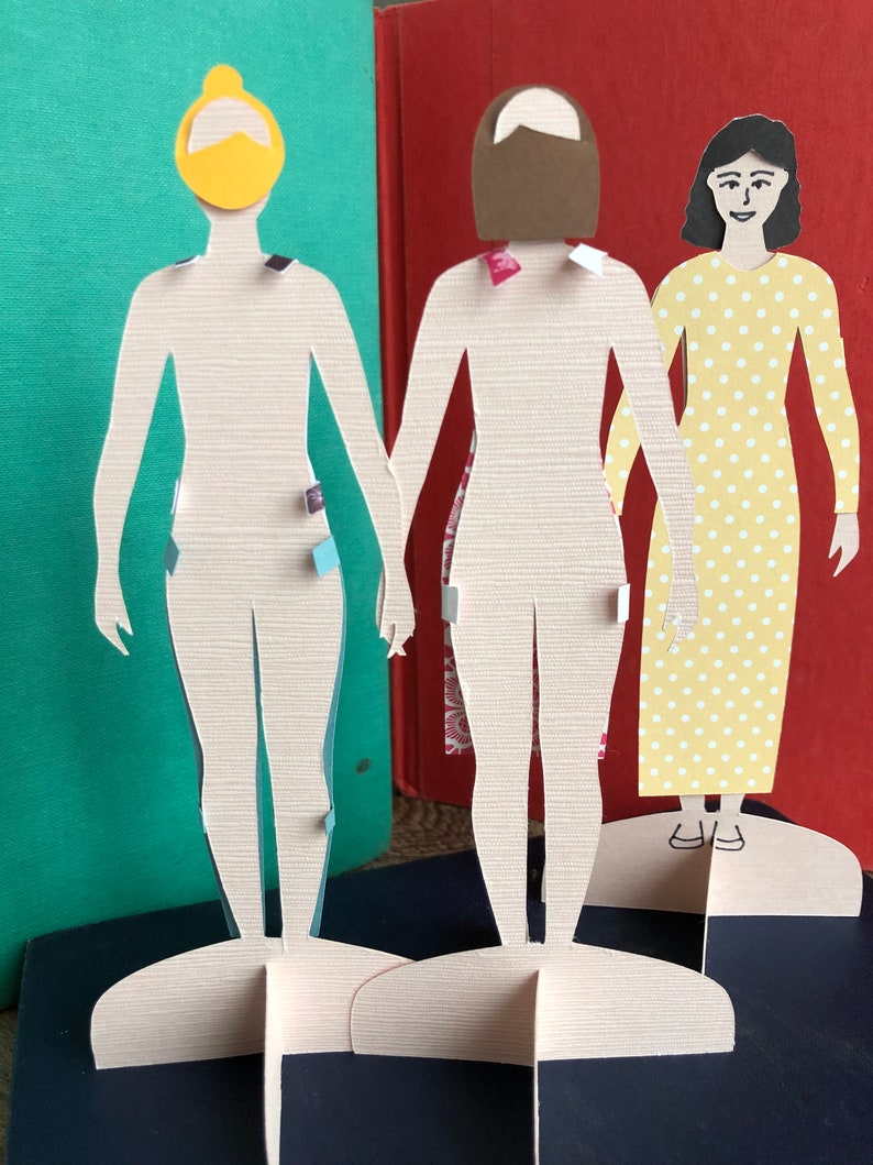 Paper Doll SVG Cut File Meet Jo A downloadable doll for Etsy