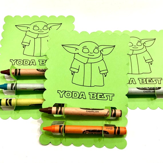 Download Valentines Baby Yoda Crayon Card Svg For Cricut Silhouette Etsy