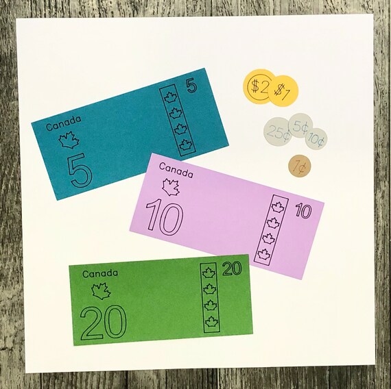Download Canadian Play Money Svg Cut File And Printable A Download For Etsy