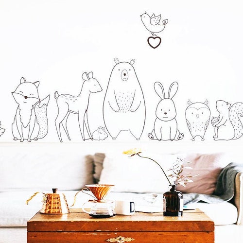 Stickers Chambre Bebe Stickers Muraux Enfants Autocollant Etsy