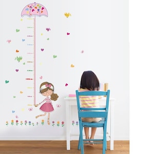 Babykamer stickers, Muur Toise, Kind Toise, Dierlijke Toise, Toise Sticker, Maat Sticker, Girl Room Sticker, Prinses Toise