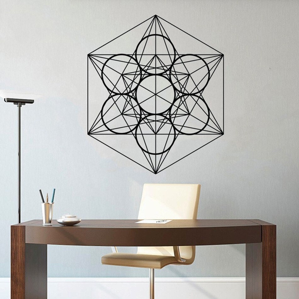 stickers Muraux, Mandala Mural, Home Decor, Décoration d'intérieur, Murale, Metatron