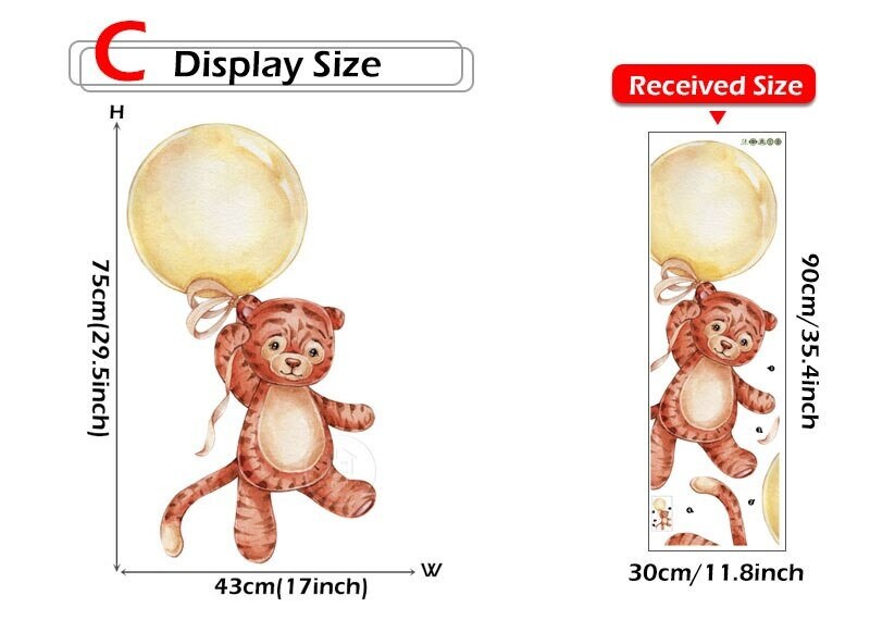 Baby Room Stickers Children's Wall Stickers Animal Etsy UK