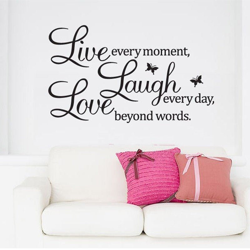 Wall Sticker Love Home Family Life Best Quote Decal Vinyl Quotation